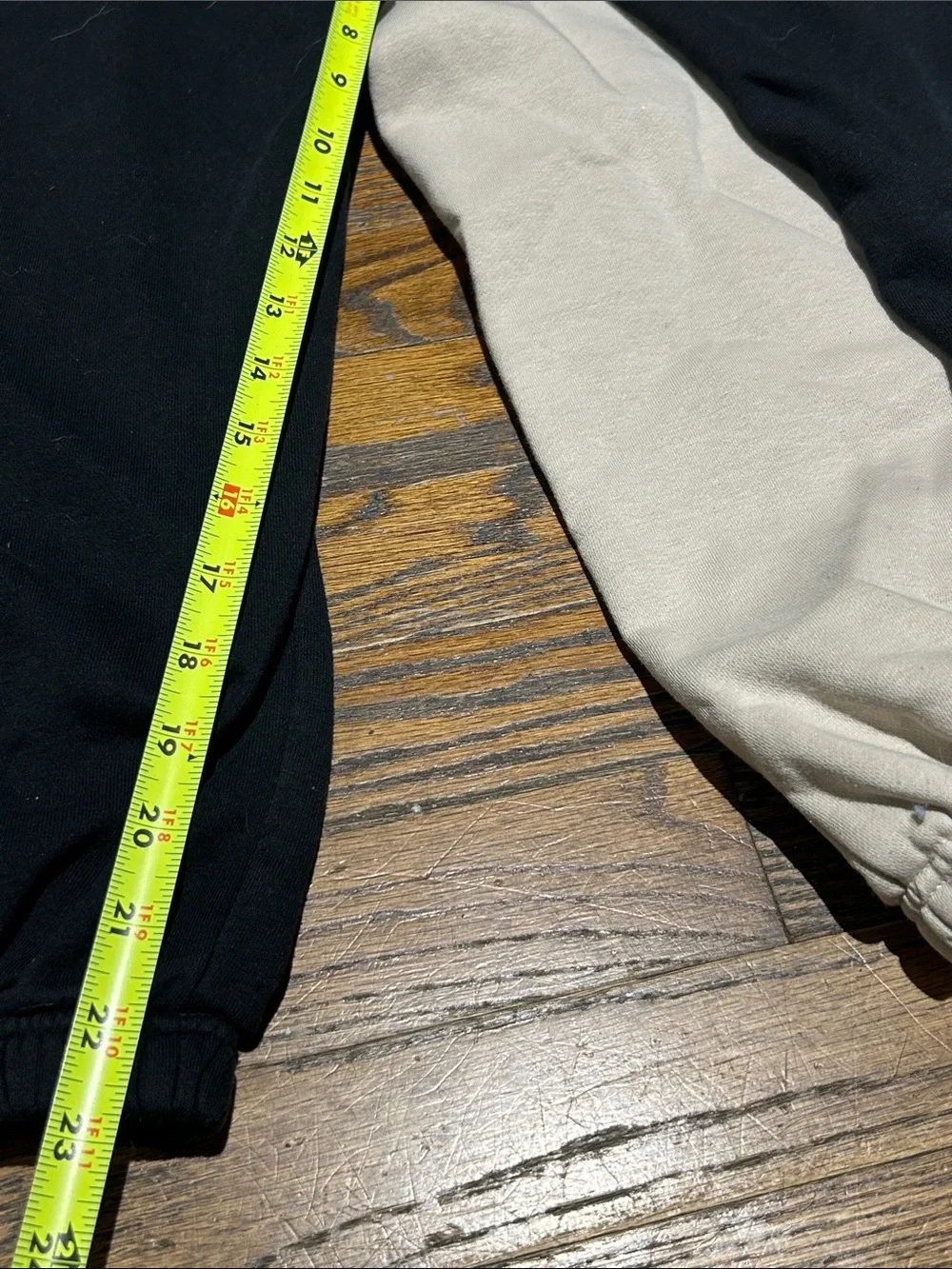 2 Pair 10/12 adidas Kids Beige and Black Jogger Sweatpants